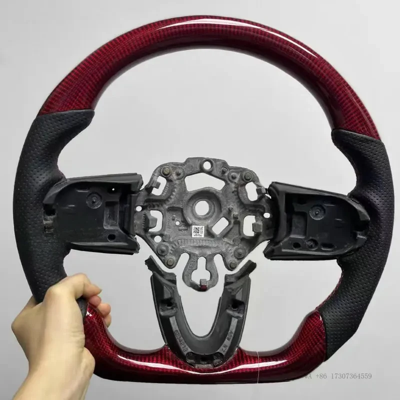 New For BMW Mini JCW F54 F55 F56 F57 F60 (With Paddle Shifter Holes) 100% Real Carbon Fiber Car Steering Wheel