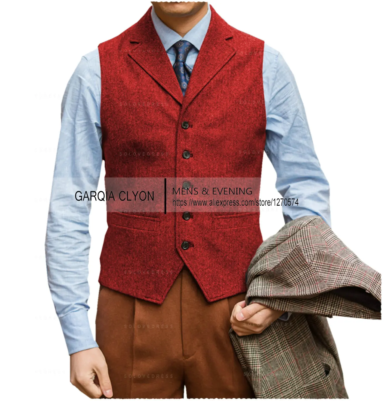 Herenvest elegant vest casual mouwloos V-hals, geschikt voor bruiloftswerk Slim Fit formeel gilet voor bruiloftsbruidsjonkers