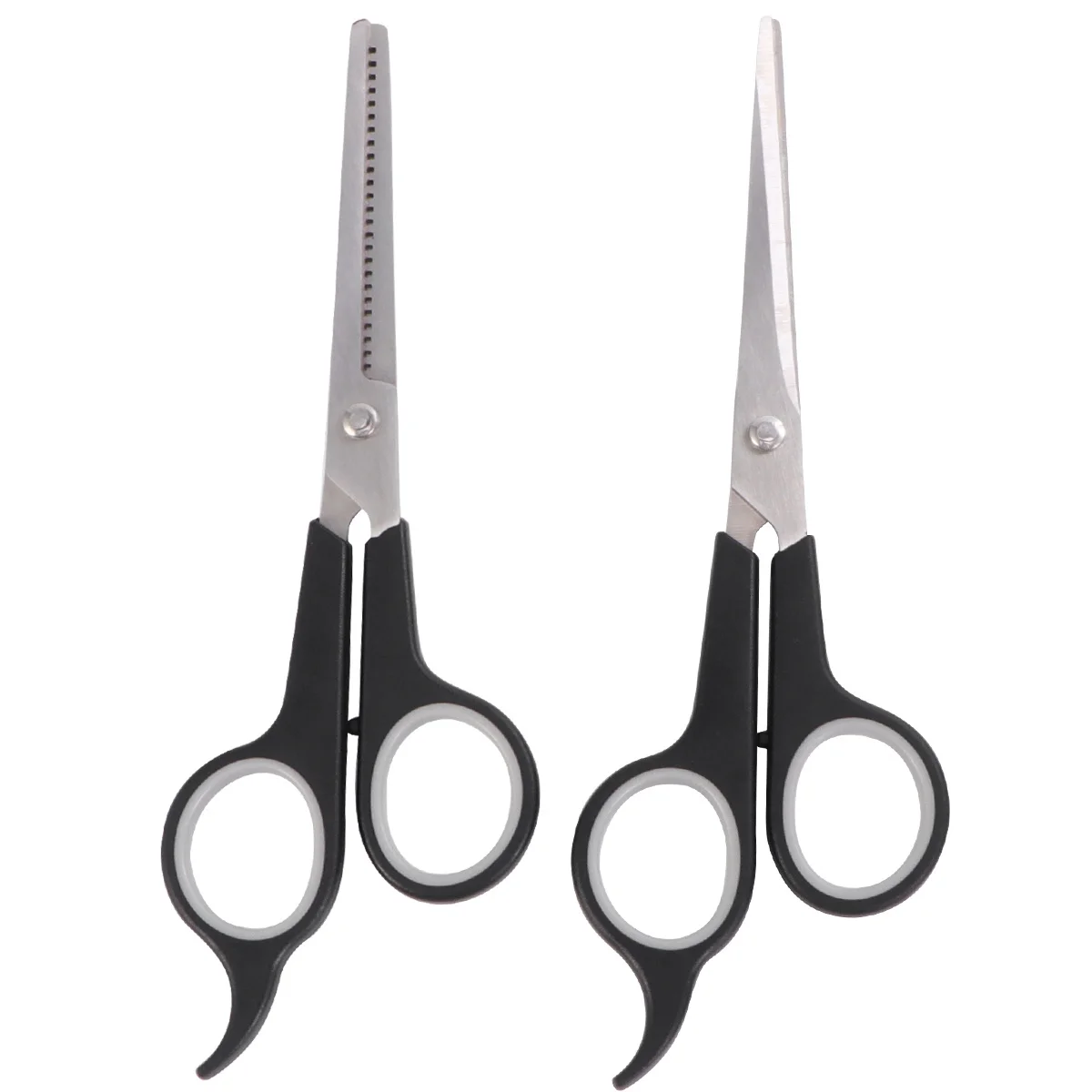 

2Pcs Pet Grooming Scissors Set Premium Hairdressing Scissors Ergonomic Sharp Teeth Scissor Straight Scissor for Dog Cat Hair