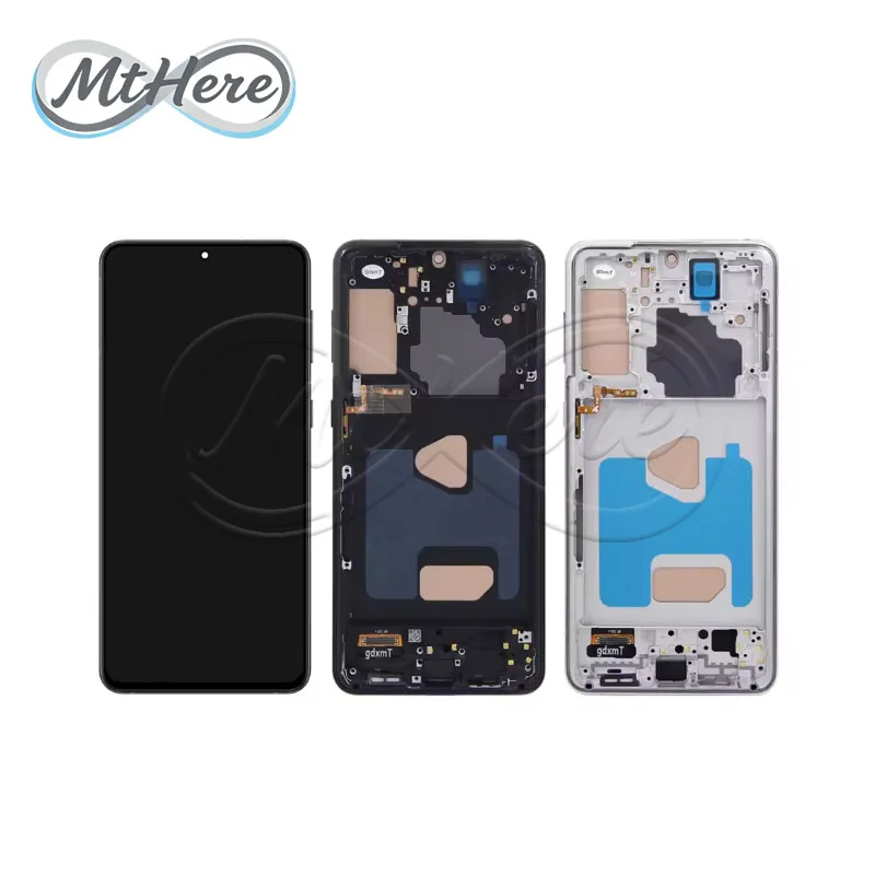 

6.7" For Samsung Galaxy S21 plus Display Frame Assembly LCD Screen Digitizer Touch Replacement for S21+ G996B/DS Model 5G G996B