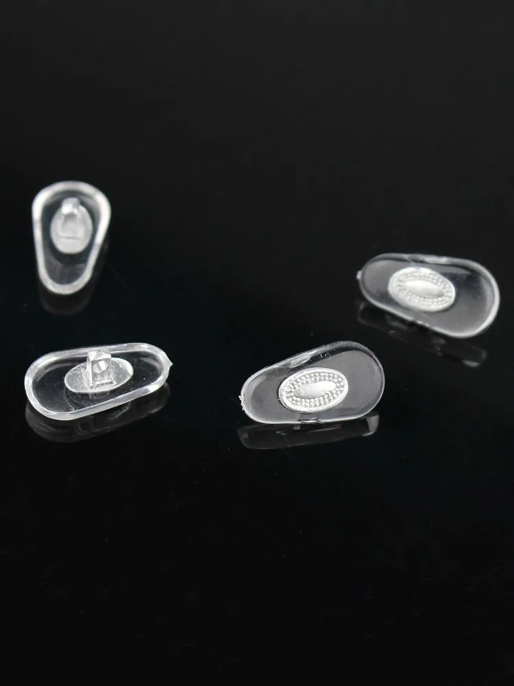 500 szt. Okulary PCV noski ze srebrnym metalowym rdzeniem 12mm 14mm wkręcane akcesoria do okularów — zdjęcie 2
