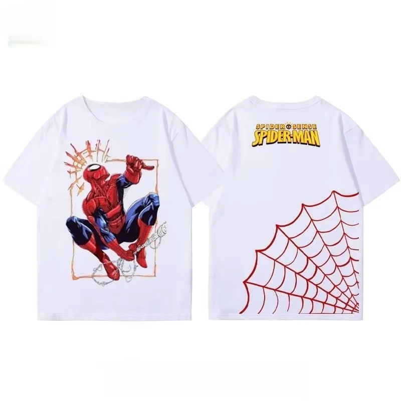 

Marvel Genuine Marvel Joint Spider-Man Printed Short Sleeve Men's and Women's Crew Neck Loose and Comfortable T-Shirt