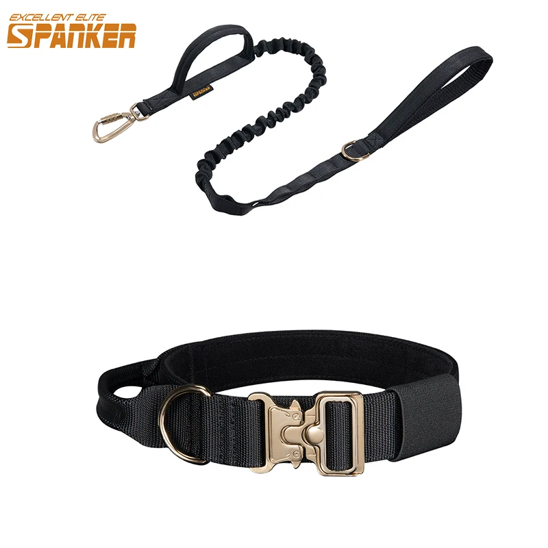 EXCELLENT ELITE SPANKER Dog Collar Leash Large and Medium-Sized Dog Leash and Dogs Collar Outdoor Training/Running Pet Supplies