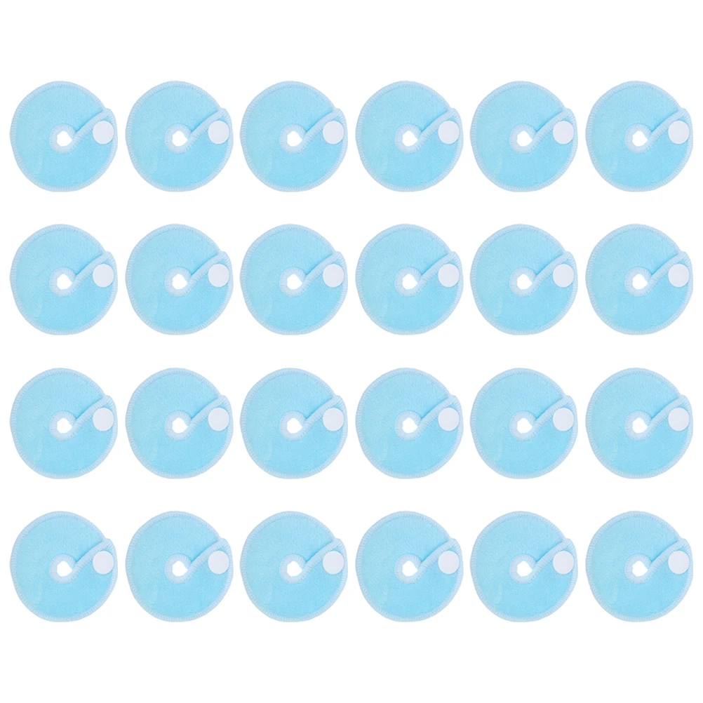 24 Pcs Support Pads Reusable Soft Bamboo Fiber Soft Breastfeeding Pads Breastfeeding Pad Baby Belly Button Tube Accessories