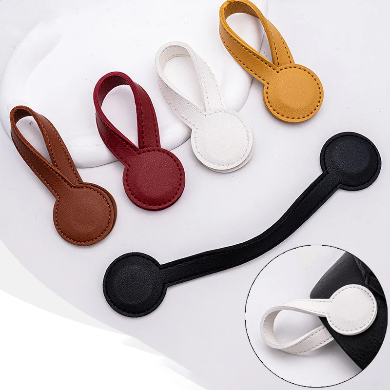 

Новая зажим для шляпы из искусственной кожи - портативная настенная вешалка для сумок для шляп, безопасная магнитная завязка, прочный, стильный дизайн для сумок