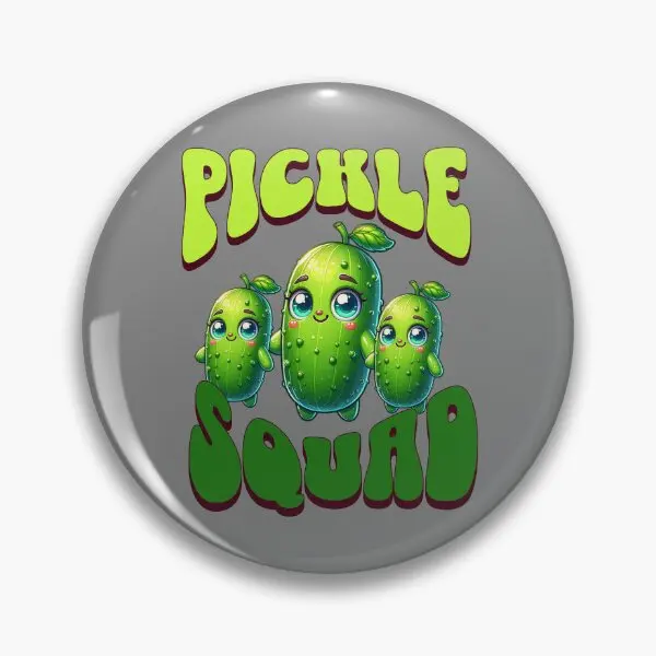 Pickle Squad-Pin de botón suave para mujer, broche de decoración divertido de dibujos animados, joyería de ropa creativa, insignia de sombrero de moda, regalo de amante