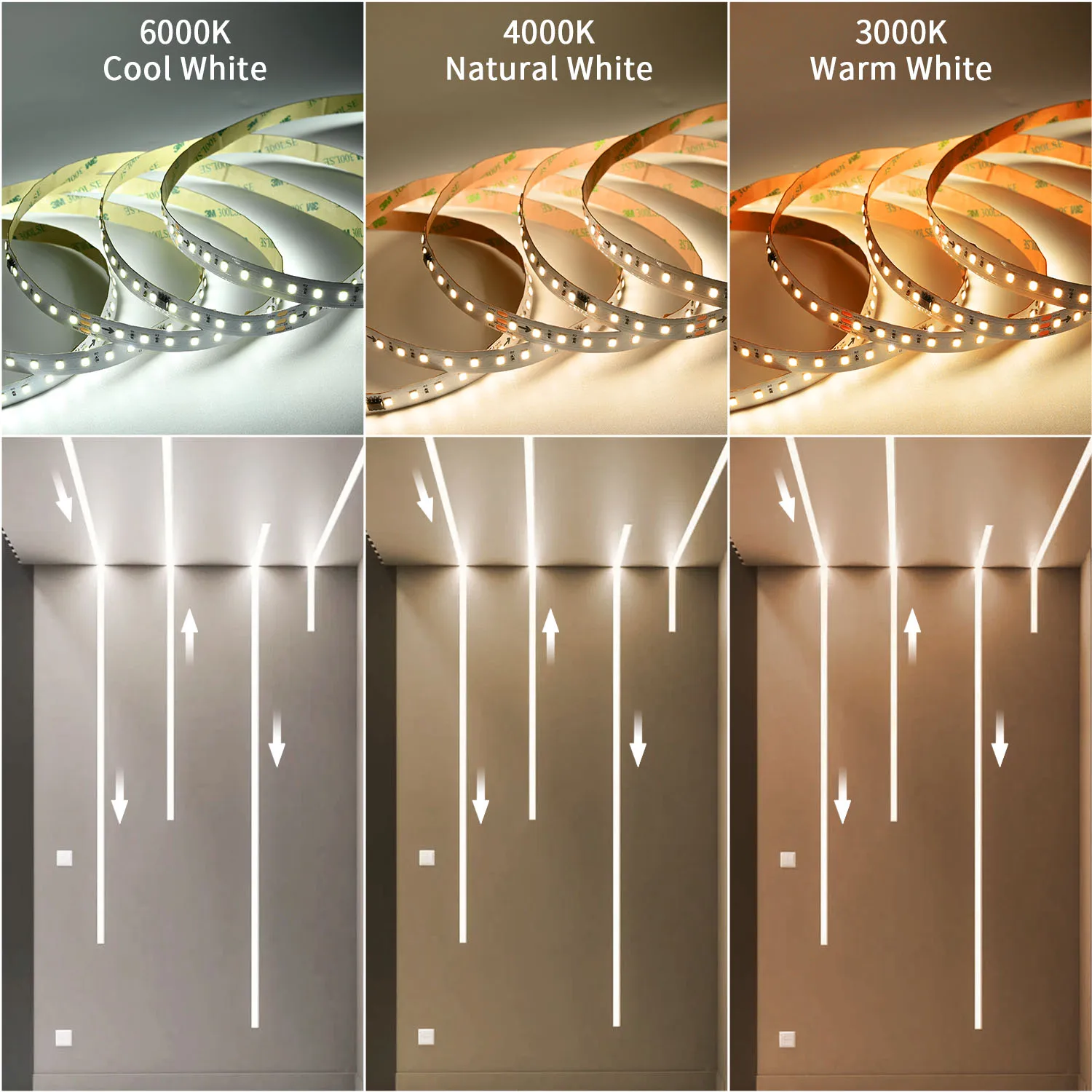 10m Running Water Flowing LED Strip Light DC24V WS2811 SMD2835 120LEDs/m Horse Race Pixel Addressable Flexible Linear Lamp Set