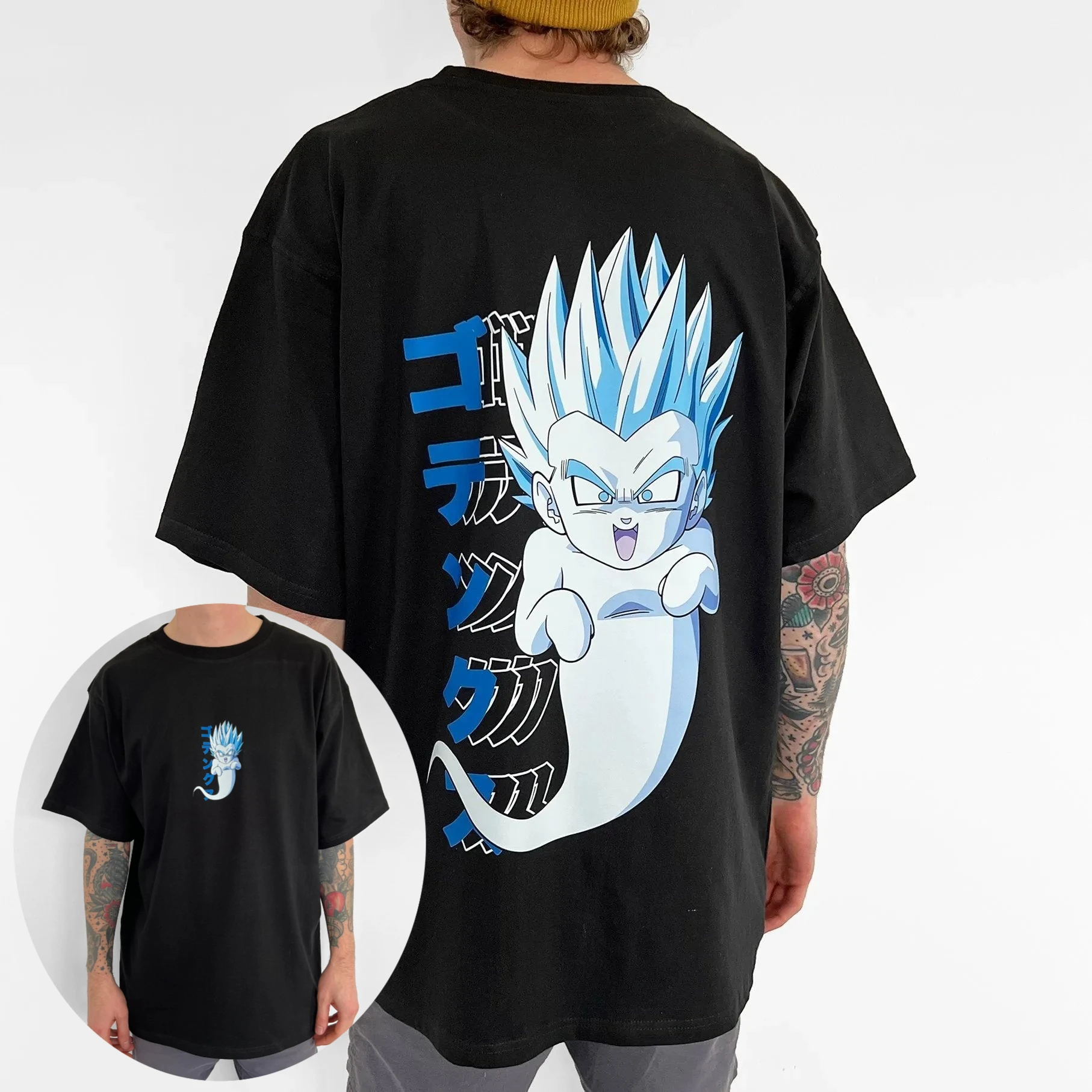 Super Saiyan Wukong Animation Theme 100% Cotton Heavy Short Sleeve T-Shirt Summer Y2k Men's and Women's Streetwear