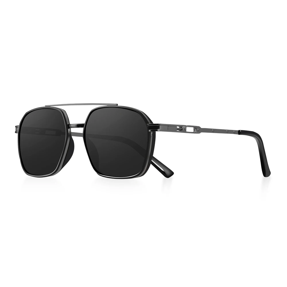 CRIXALIS Polarisierte Sonnenbrille Für Frauen Männer Vintage Mode Metall Rahmen Sonnenbrille Reisen Fahren Golf UV400 Schutz – Detail 7