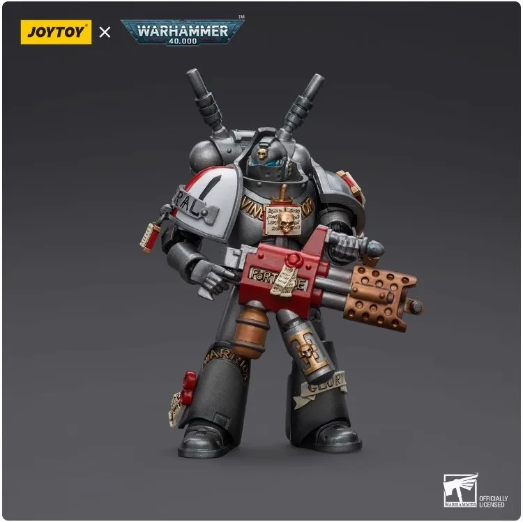 在庫 JOYTOY ウォーハンマー 40k 1/18 アクションフィギュア グレーナイツ ストライク スクワッド ジャスティカル パイレンサー パイソンキャノン コレクション モデル ギフト