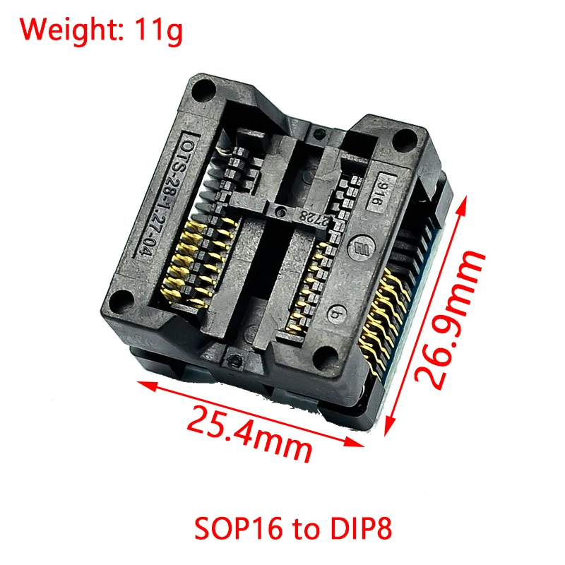 SOIC8 SOP8 to DIP8 Wide-body Seat Wide 150/200mil Programmer Adapter Socket Blue SA602 IC Test Conversion Burner