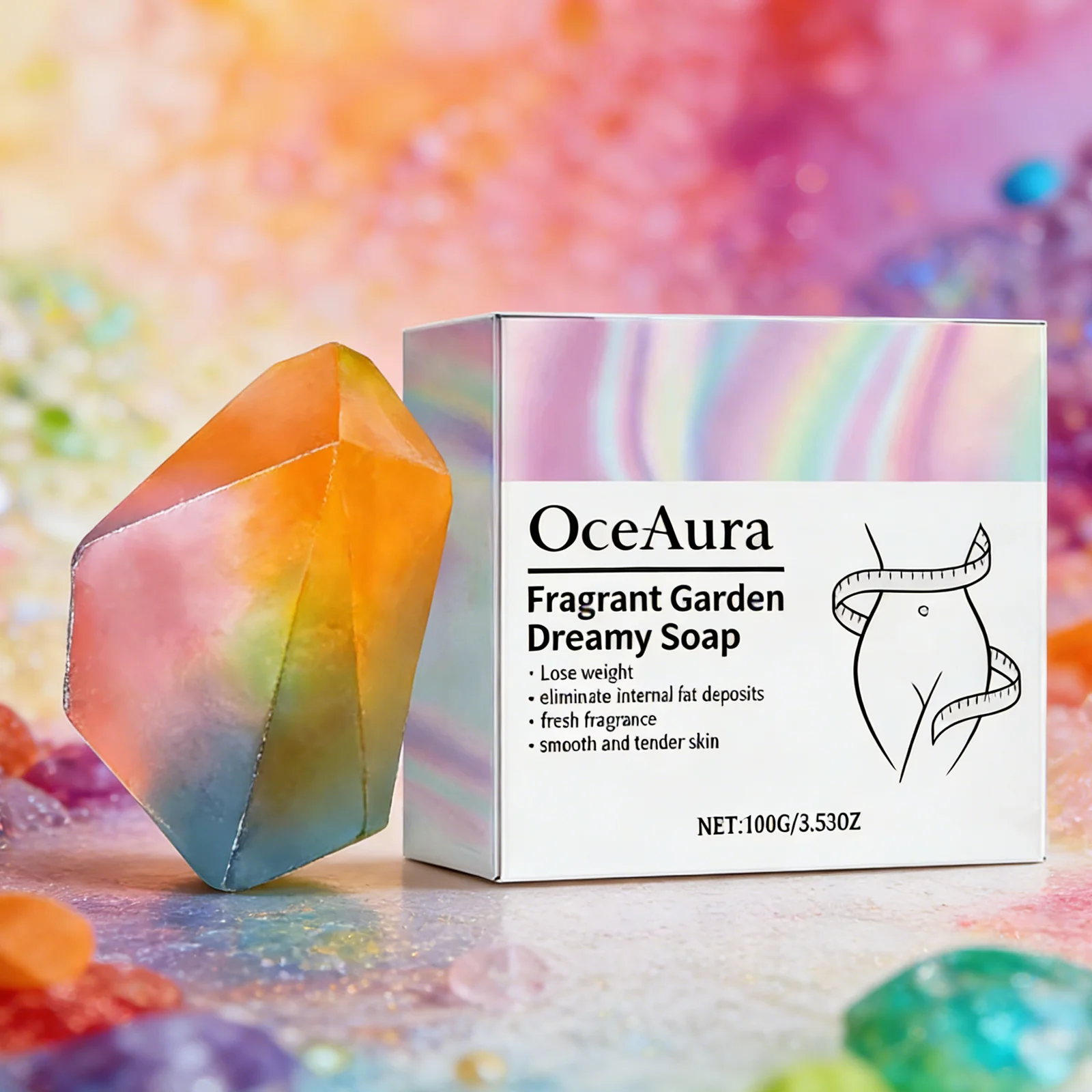 

OCEAURA Ароматное мыло для сна, глубоко очищающее и эффективно удаляющее загрязнения, 100 г. Мыло для умывания лица и душа.