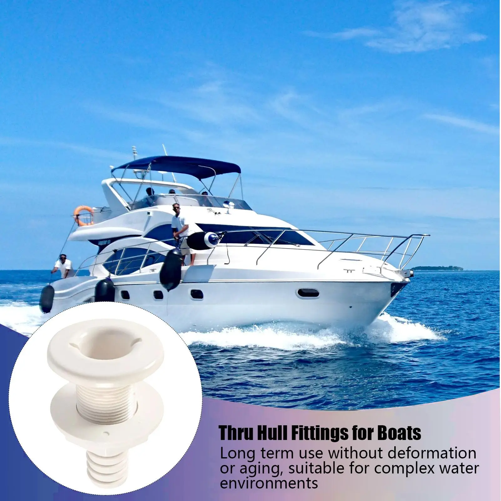 

Сквозной фитинг для корпуса, сантехнический фитинг, морской трап на палубе для яхт, каяков, лодок, морской водный трюмный дренаж