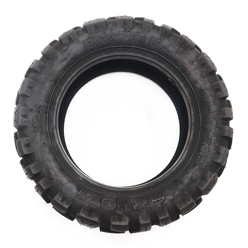 TUOVT 90/70-6 anti slip tires are suitable for tubeless tires used as accessories for electric scooters and motorcycles