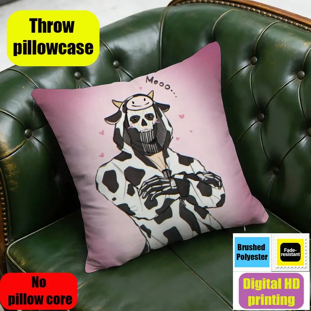 

For 40x40cm 45x45cm 35x35cm Decoration DIY Square Chair Pillowcase Pad Cover Game Simon Riley C-COD Throw Pillow Case