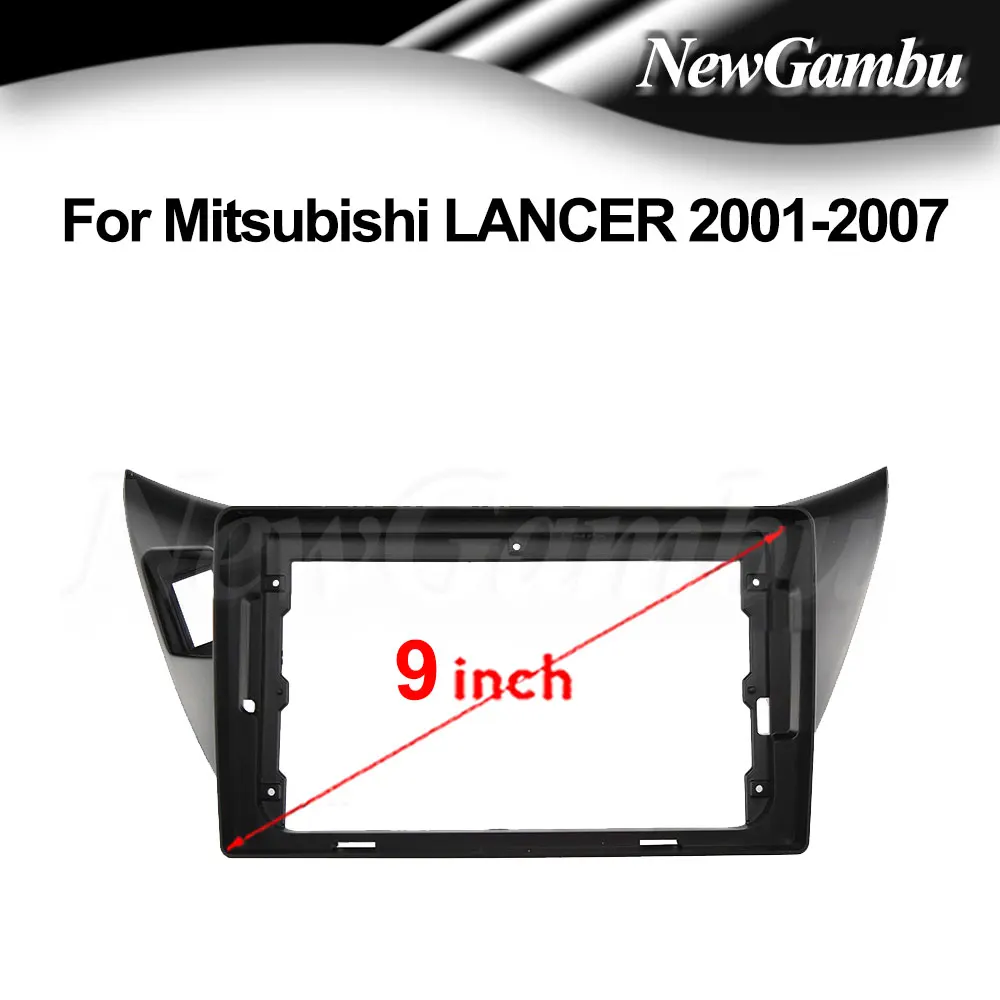 

9 дюймов радиоприемник подходит для Mitsubishi LANCER 2001 - 2007 стерео DVD-плеер установить объемный обрезать панель аудио рамка Крышка