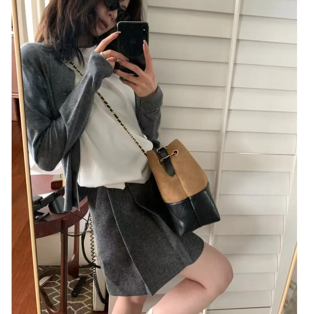 

High Waist A-Line Pleated Skirt Women's Faion Classic Versatile Chic ort Skirt Korean Sle Commute Ci Scenarios