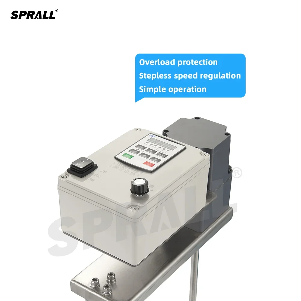 SPRALL Electric High Shear Overhead Stirrer Reagents Paint Agitator Liquid Lab Bracket Blender Soap Paste Mixer Mixing Machine