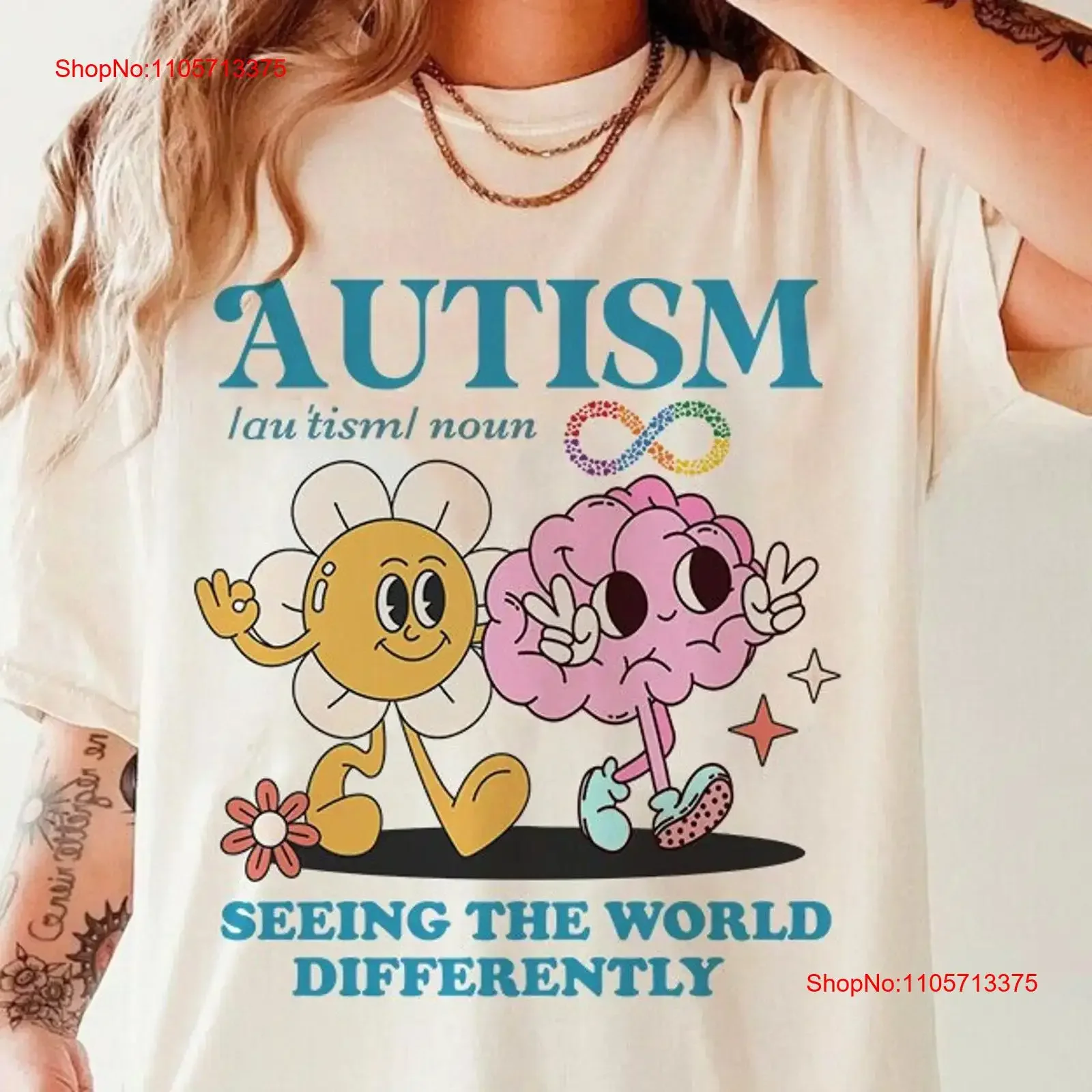 T-shirt de sensibilisation à la définition de l'autisme, cadeau pour maman, mois de célébration de la neurodiversité, affirmant la neurodiversité, SLP BCBA, vintage, effet délavé, mode unisexe