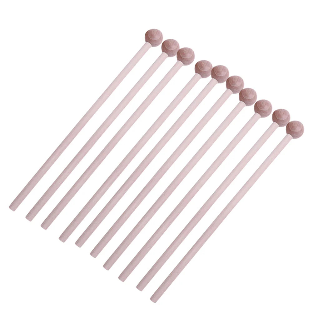 

10 Pcs Musical Instruments Mallet Percussion Stick Mallets Drumstick Sticks Wood Hammer