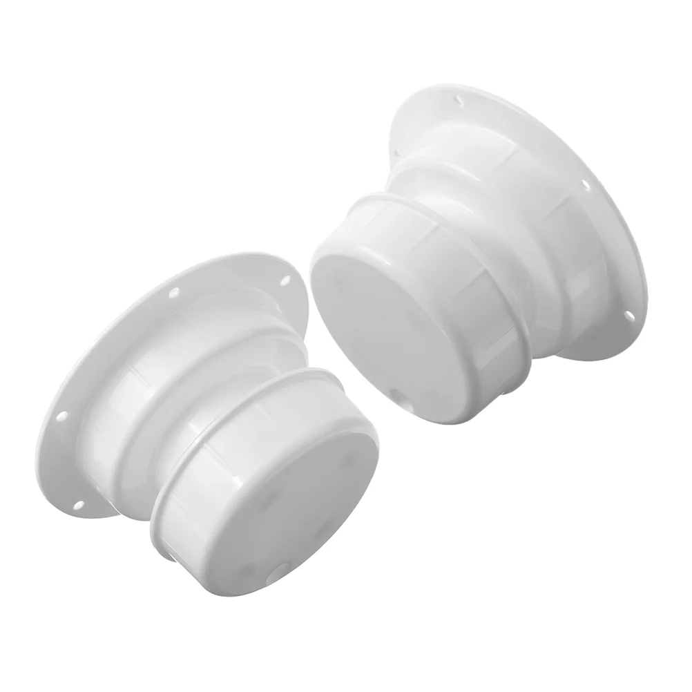 2 Pcs Vent Cover Rv Ac Replacement Bathroom The Roof Cap Covers Plumbing Plastic Vents Ventilation Sewer