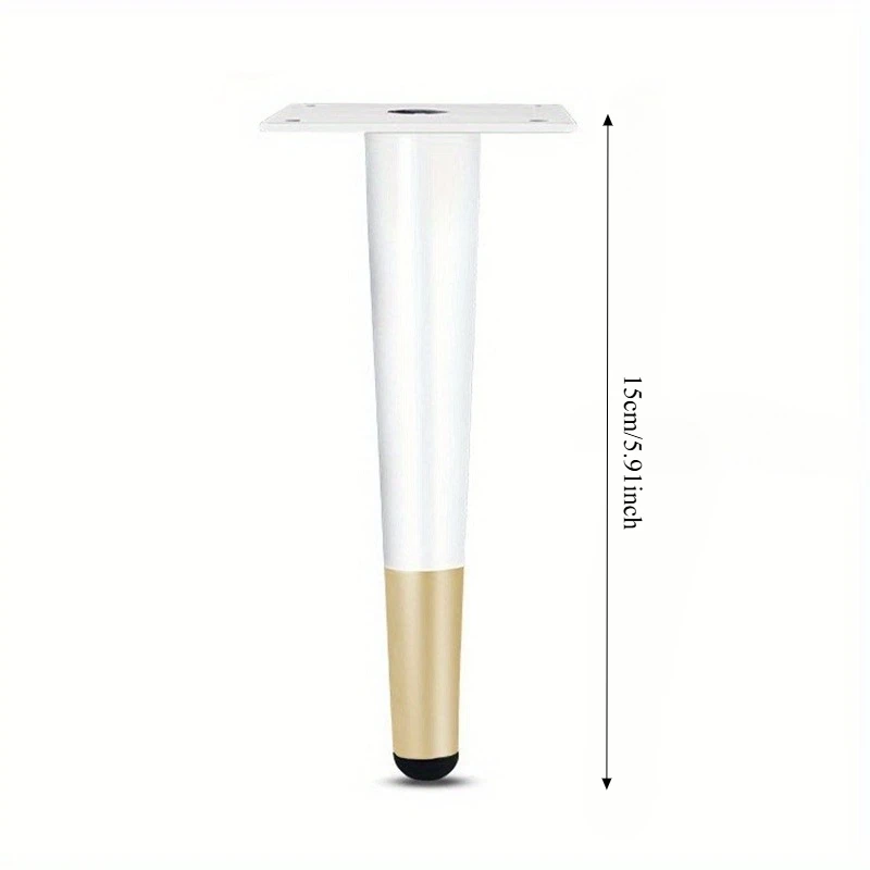 4pcs 15cm Metal Furniture Legs Modern Support Feet Replacement for Sofa Chair Cabinet Table Versatile Home Renovation Hardware