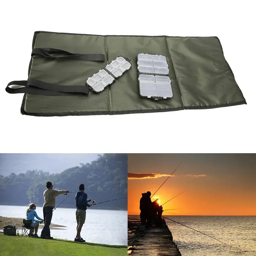 Outdoor Seat Cushion Mat Unhooking Carp Equipment Fishing Foldable Landing Mat Polyester + Pearl Cotton + ABS 1set 38cm×30cm×7cm