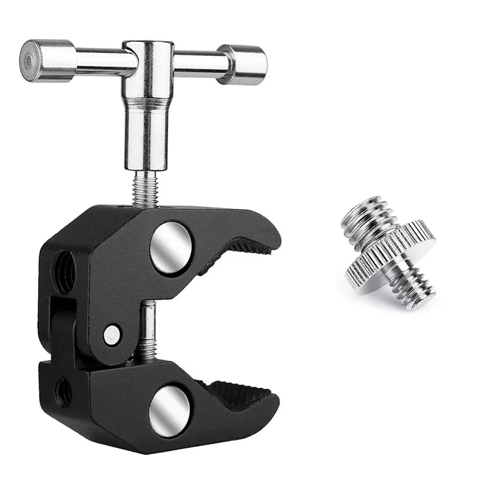 Crab Claw Clamp Tongs Pliers Clip Bracket for Camera Tripod Monopod Studio Flash Bracket Tripod Arm Camera Accessories