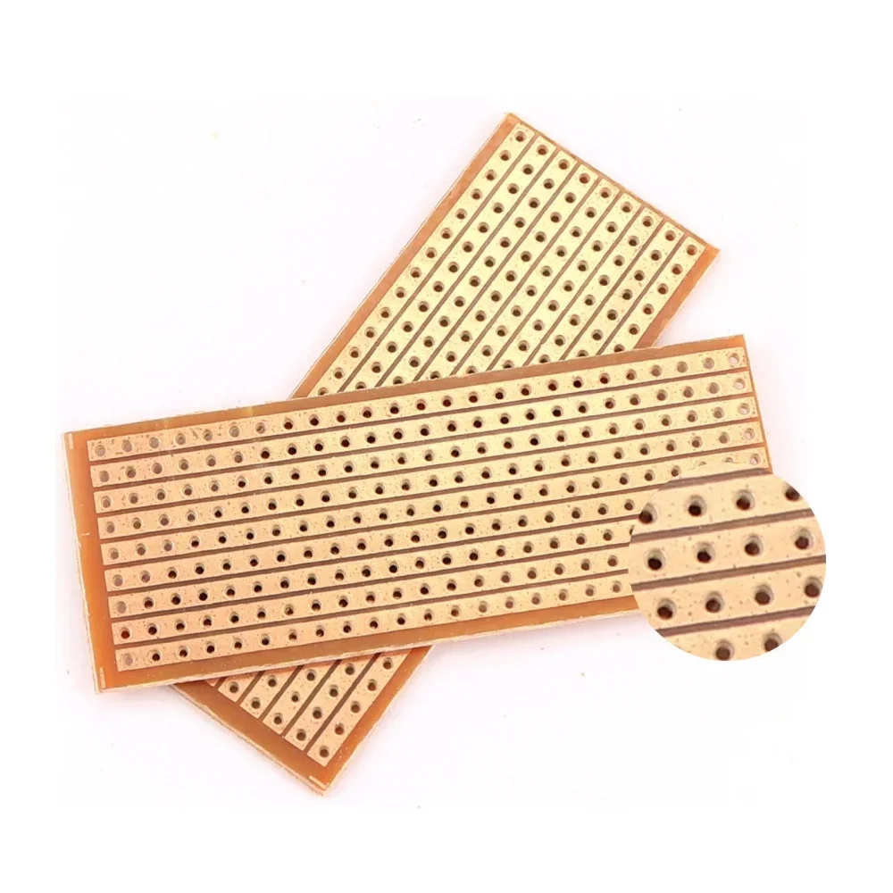 5/10PCS 2.5x6.4cm Single‑Sided PCB Prototype Board Universal Matrix Printed Circuit Perfboard for Soldering Electronic Project