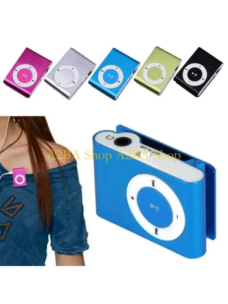 A2BA Clip Music Player Metal Construction Memory Card Compatibility Improved Sound Performances for Student
