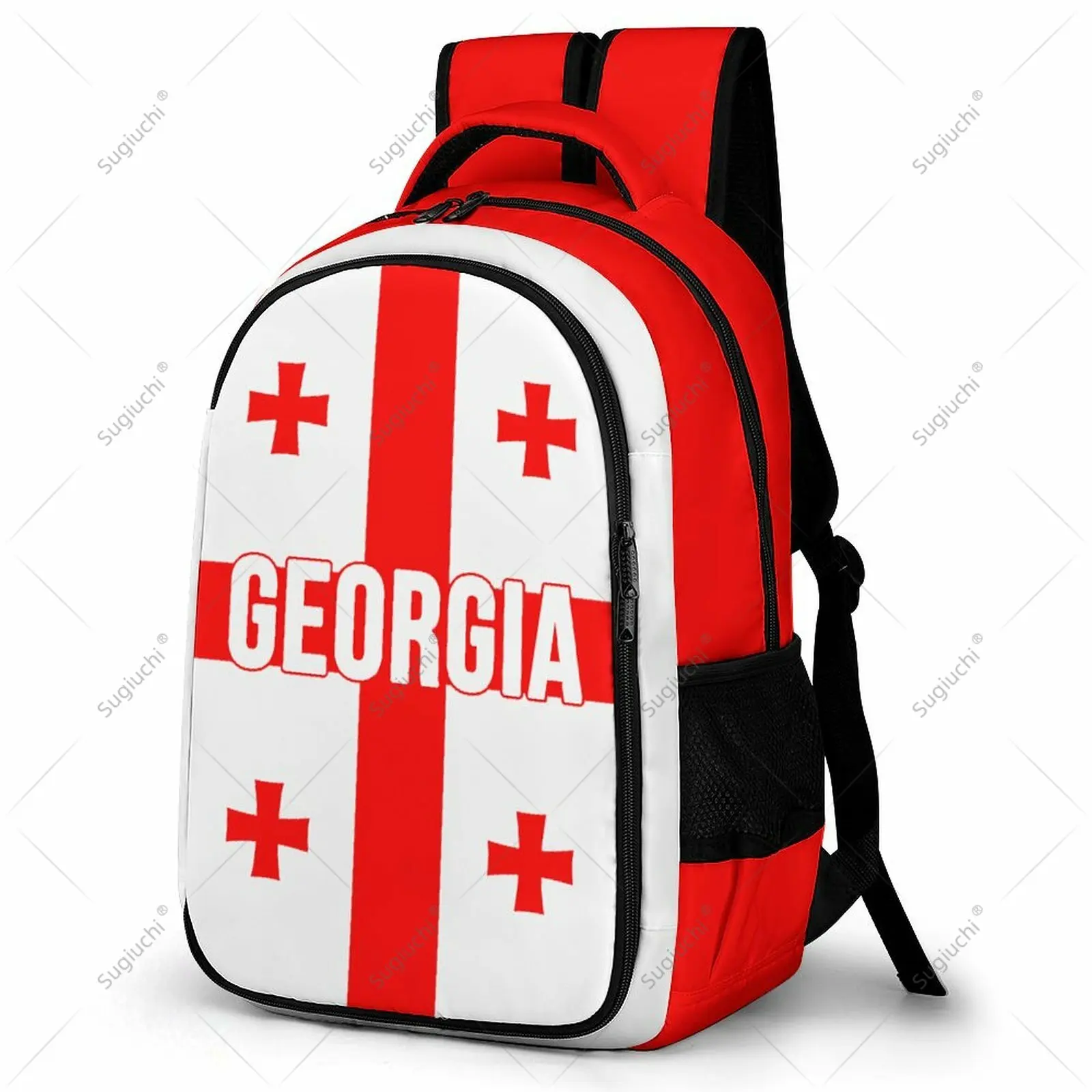 Mochila con bandera de Georgia, mochila escolar para estudiantes, mochila inteligente para viajes de negocios, mochila de ocio, mochila para ordenador portátil, bolsa de trabajo para oficina