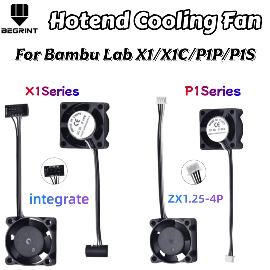 

For Bambu Lab X1 X1C P1 P1S P1P 2510 Cooling Fan D105H04S1 Rapid Heat Dissipation for Bambu Lab X1 3D Printer Parts Accessories