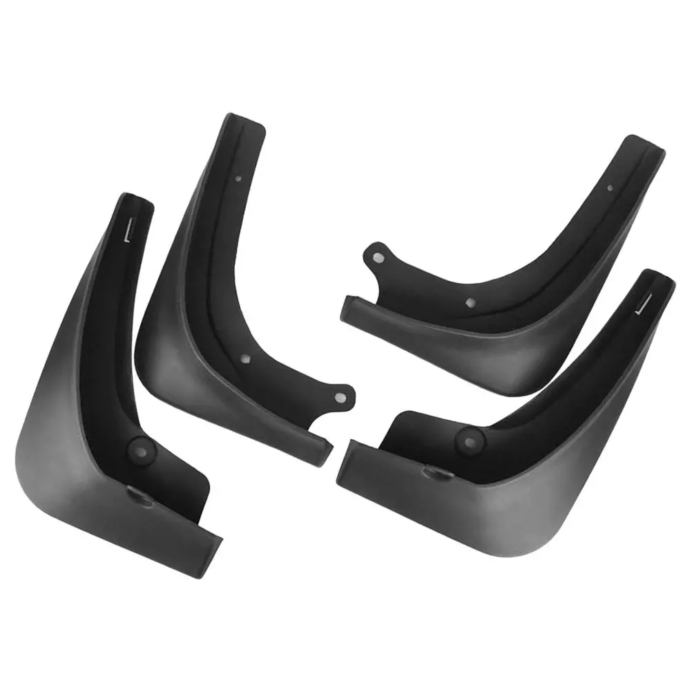 

HEALEEP 4Pcs Black PVC Trim Wheel Mud Flaps Front Rear Car Rubber Mudguards Splash Guards Automotive Exterior Accessories