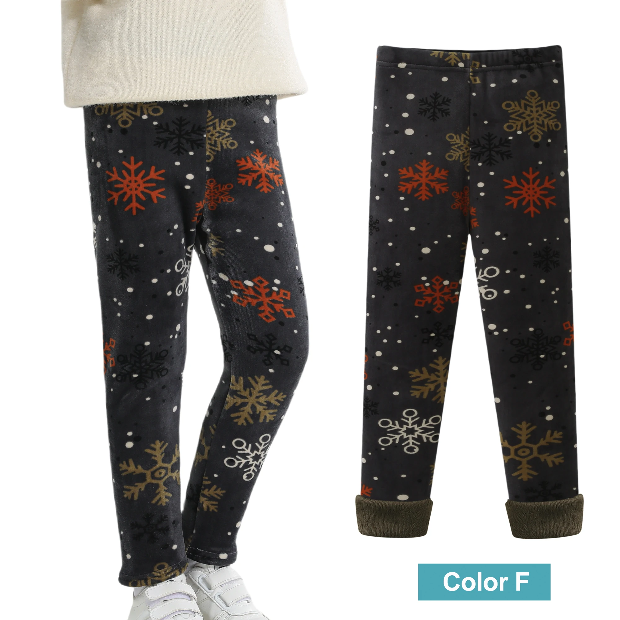SheeCute Mädchen Winter Warme Hosen Kinder Fleece Gefütterte Leggings für 3-11 Jahre SCW8101