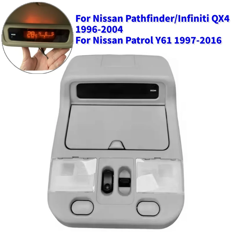 

1Pcs Car Interior Overhead Lighting Roof Reading Lamp For Nissan Pathfinder / Infiniti QX4 1996-2004 Patrol Y61 1997-2016