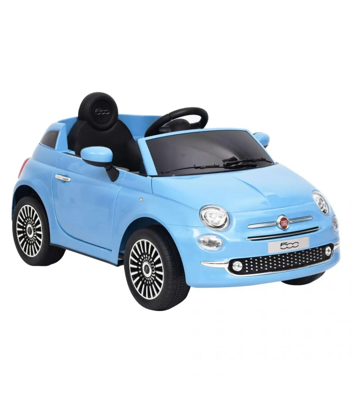 Pedal vehicles or push car electric Fiat 500 blue