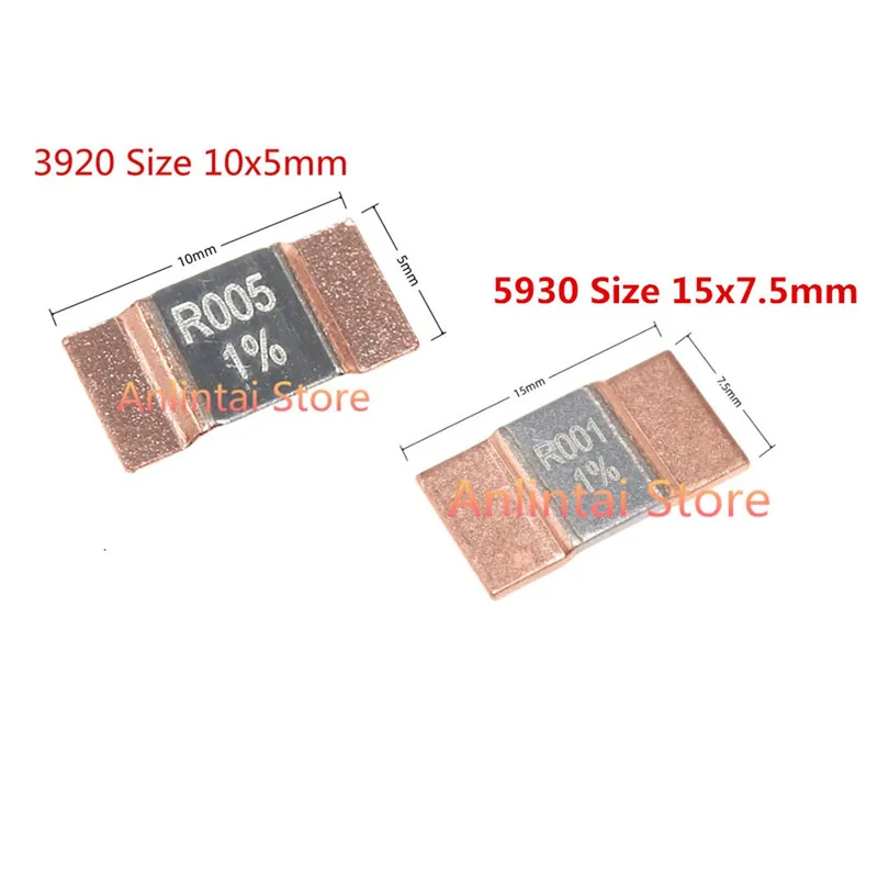 10PCS SMD Current sensing sampling resistor 3920 5930 1% 5W 7W 0.5mR 0.2mR 1mR 1.5mR 2mR 2.5mR 3mR 4mR 5mR