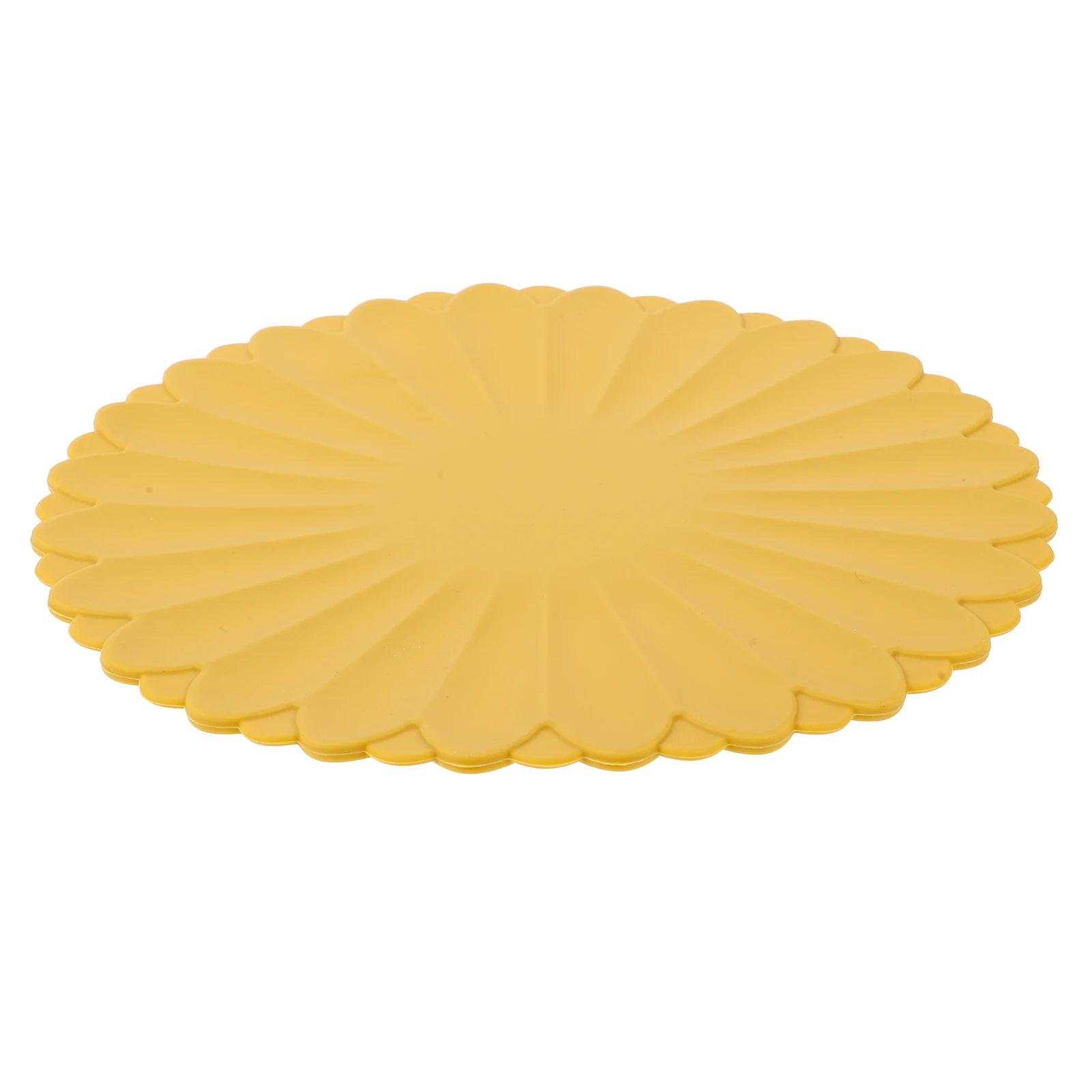 

Flower Shaped Silicone Coaster Heat Resistant Anti- Pad Tabletop Pot Holder Reusable Insulation Mat For Coffee Table