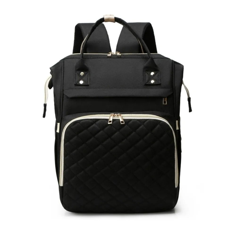 

Simple Nylon Mommy Bag Large Capacity Multifunctional Diaper Backpack Hand-held Insulated Pockets Maternity Travel Bag Mama