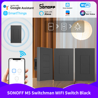 NEW Sonoff M5 WIFI Smart Wall Switch 1/2/3 Gang EU US SwitchMan Support R5 Alexa Google Home Assistant Smartthings Siri Ewelink