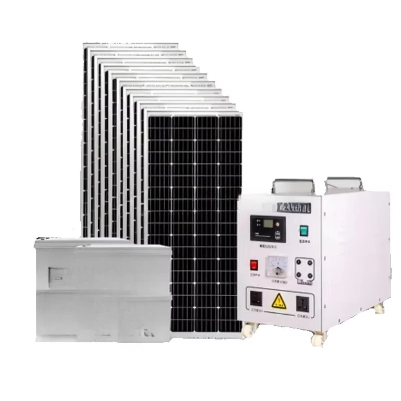 نظام الطاقة الشمسية التجاري المنزلي 5000 وات 8000 وات 12000 وات نظام كهروضوئي هجين