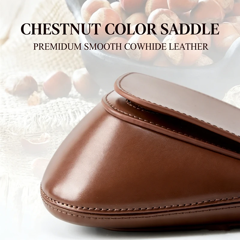 HIFASHION Classic Genuine Leather Saddle Bags Women Luxury Handbags Ladies Shoulder Crossbody Bags Designer Purse For Work Party