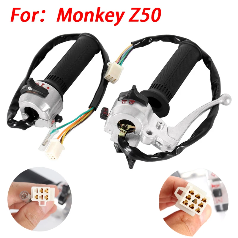 

Motorcycle Right and Left Handlebar Switch and 22mm Handle Grips For Honda Z50 Z50A Z50J Z50R Mini Trail Monkey Bike Parts