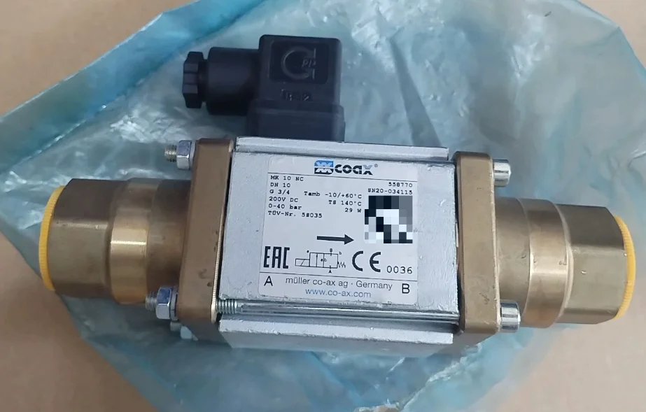 Электромагнитный клапан COAX MK 10 NC DN10 G3/4 200В DC 0-400бар 58035, 1 шт.