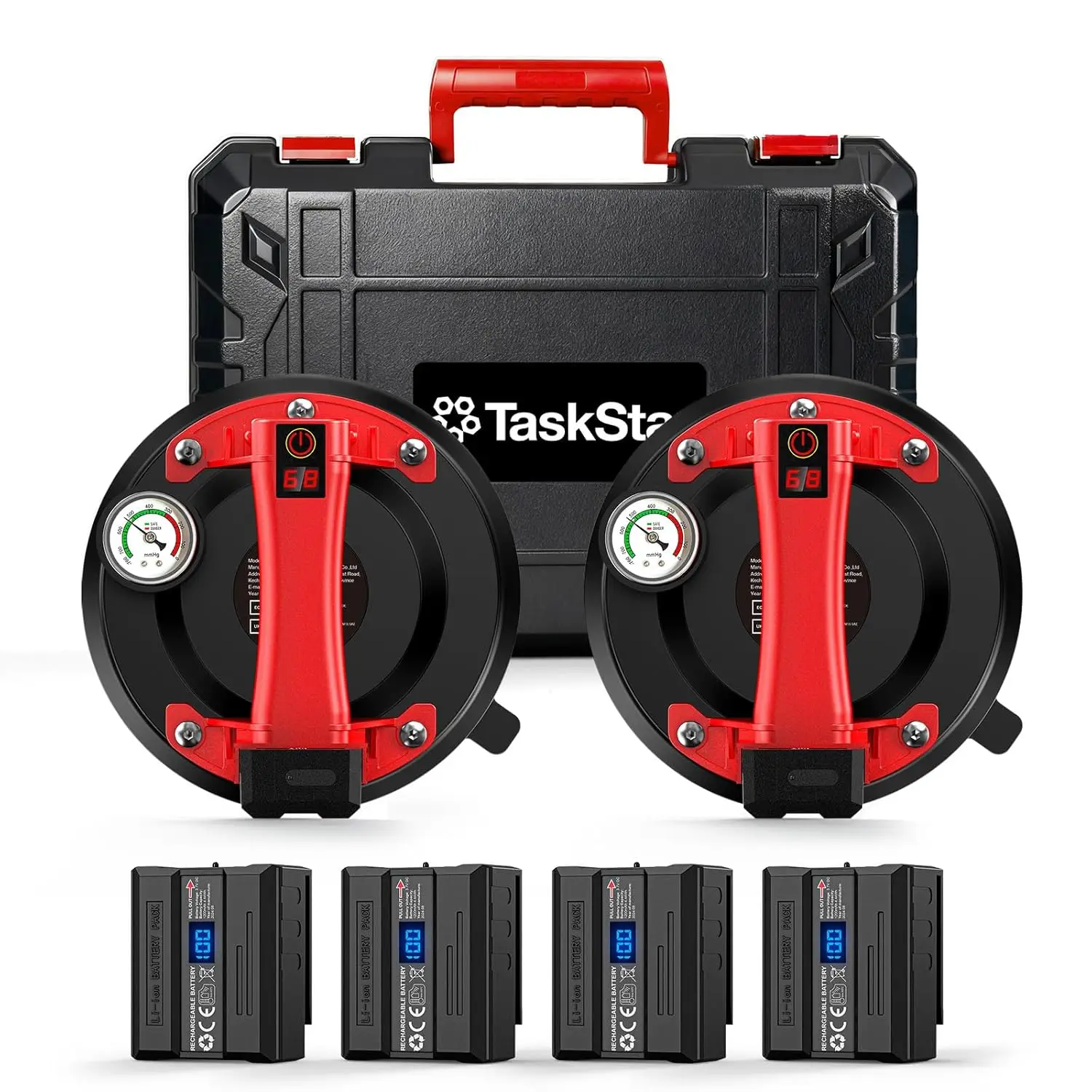 

Электрический вакуумный подъемник с ЖК-дисплеем, грузоподъемность 270 кг, автоматическое удержание для плитки/окон/гранита