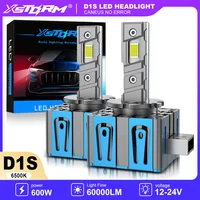 XSTORM D1S D3S bombillas LED para faros de coche D1R D2S D3R D4S luces Led Turbo 6000K 60000LM Kits de conversión HID Plug & Play de lámpara automática