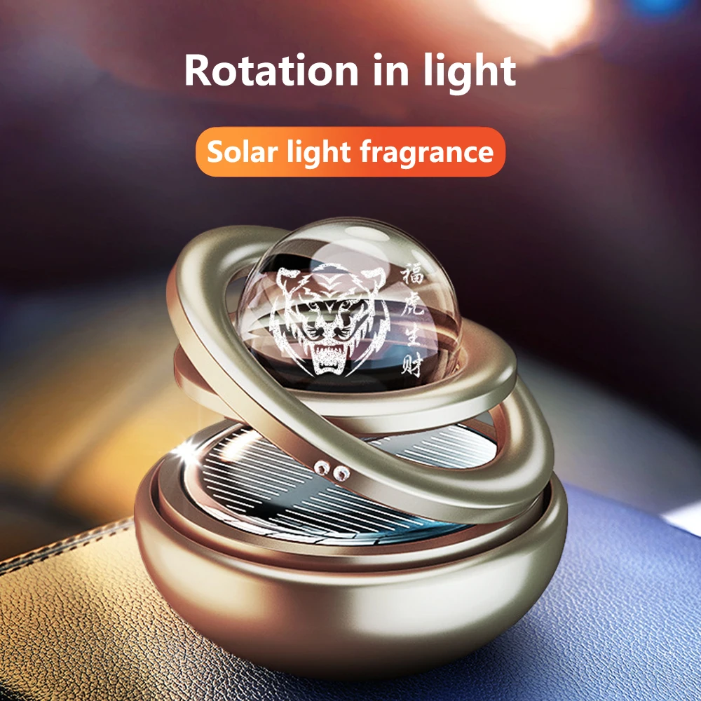 Solar Rotating Car Air Freshener Auto Perfume Interior Accessories Men And Women Original Aroma Diffuser Fragrance Ornaments