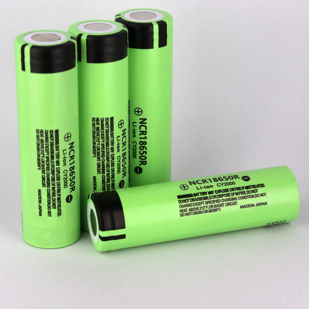 18650 Pin Gốc NCR18650R 3.7V 2000MAh 18650 Lithium Pin Sạc Cho Đèn Pin-Đầu Dẹt