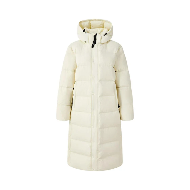 

Зима -15 ° Длинный теплый пуховик с капюшоном, женские теплые куртки до колена на белом утином пуху, женские теплые толстые свободные верхняя одежда Parker