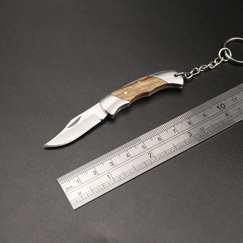 

Stainless Steel Mini Package Opener Knife Keychain Portable Multifunction Camping Sharp Edc Folding Tool Cut Branches Peel Fruit